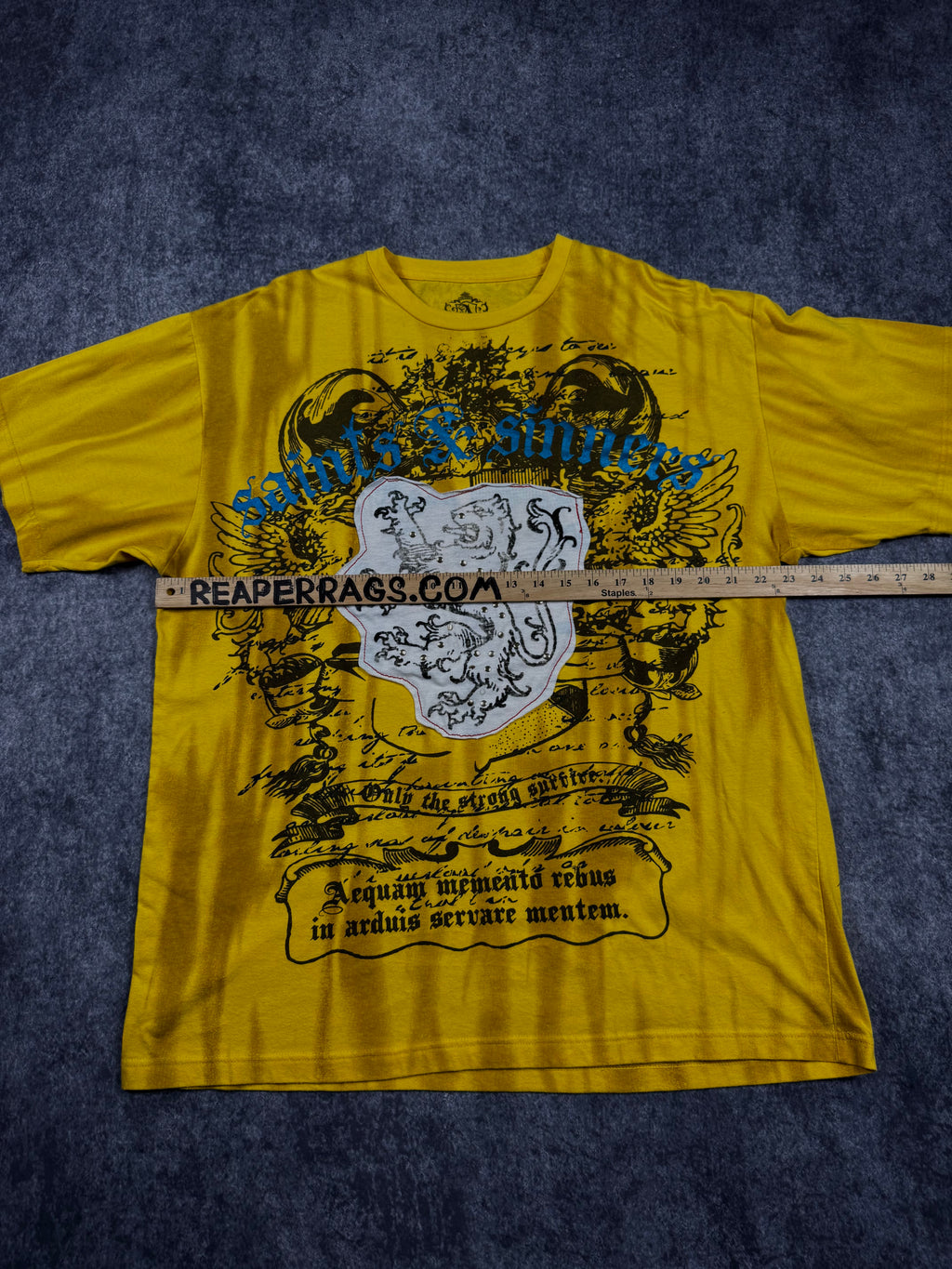 (rare) 2000s attitude gold shirt (XL)