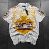 (rare) Deadstock 2000s Christian Audigier Rhinestone Polo (L)