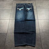 2000s Southpole Embroidered Jeans (32x30)