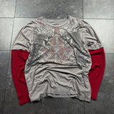 2000s MMA Elite Layered Long Sleeve Shirt (L)