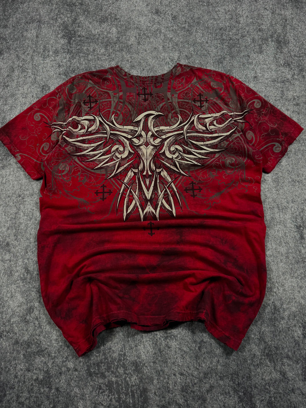 (rare) 2000s affliction reversible shirt (L)
