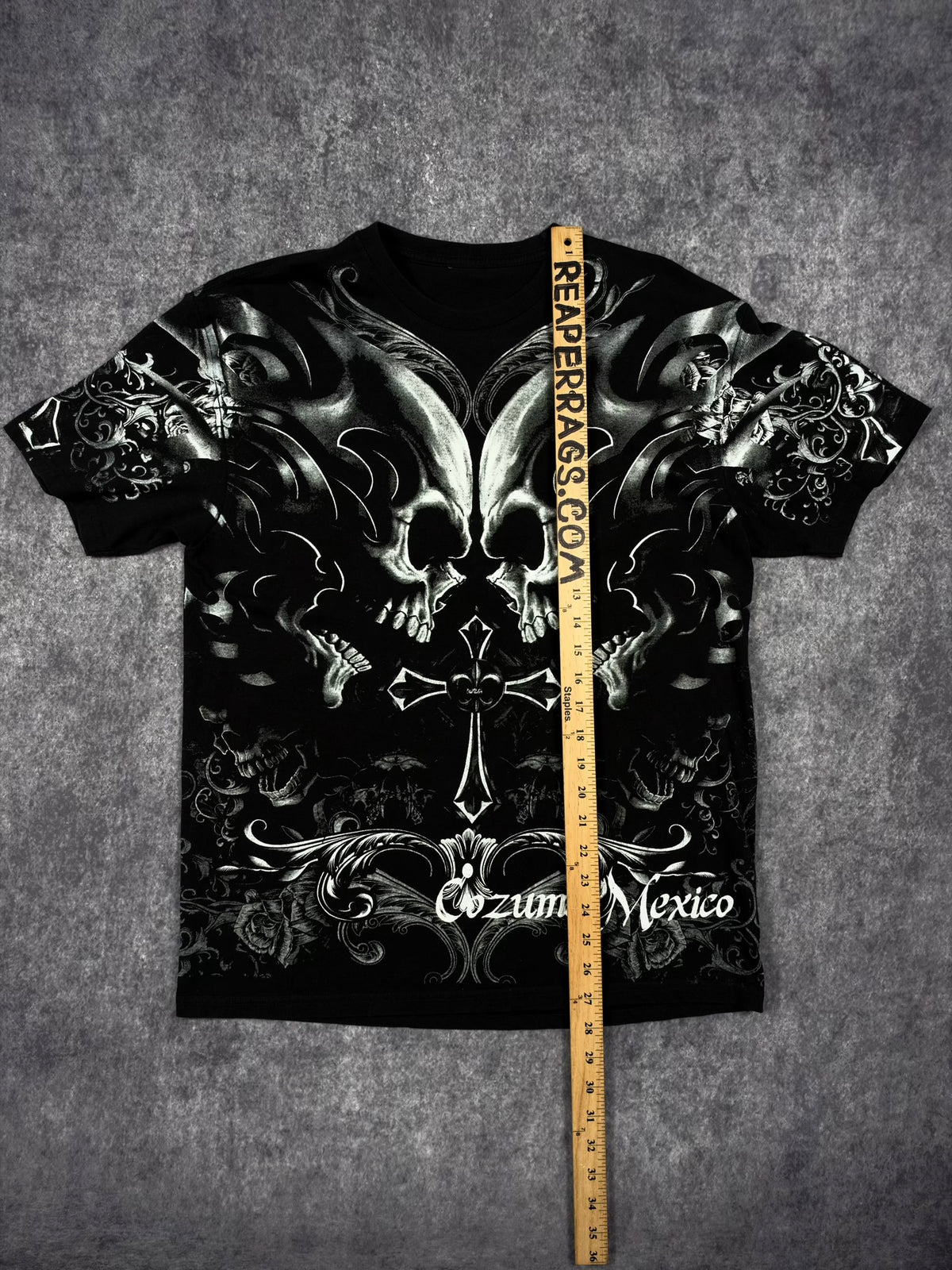 (GRAIL) 2000s SKULL SHIRT (M)