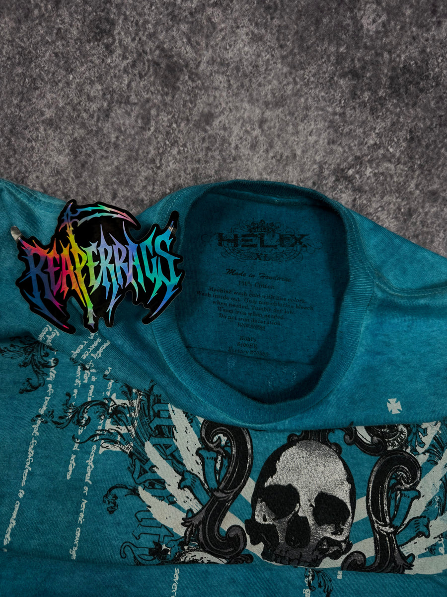(rare) 2000s helix chrome shirt (S)