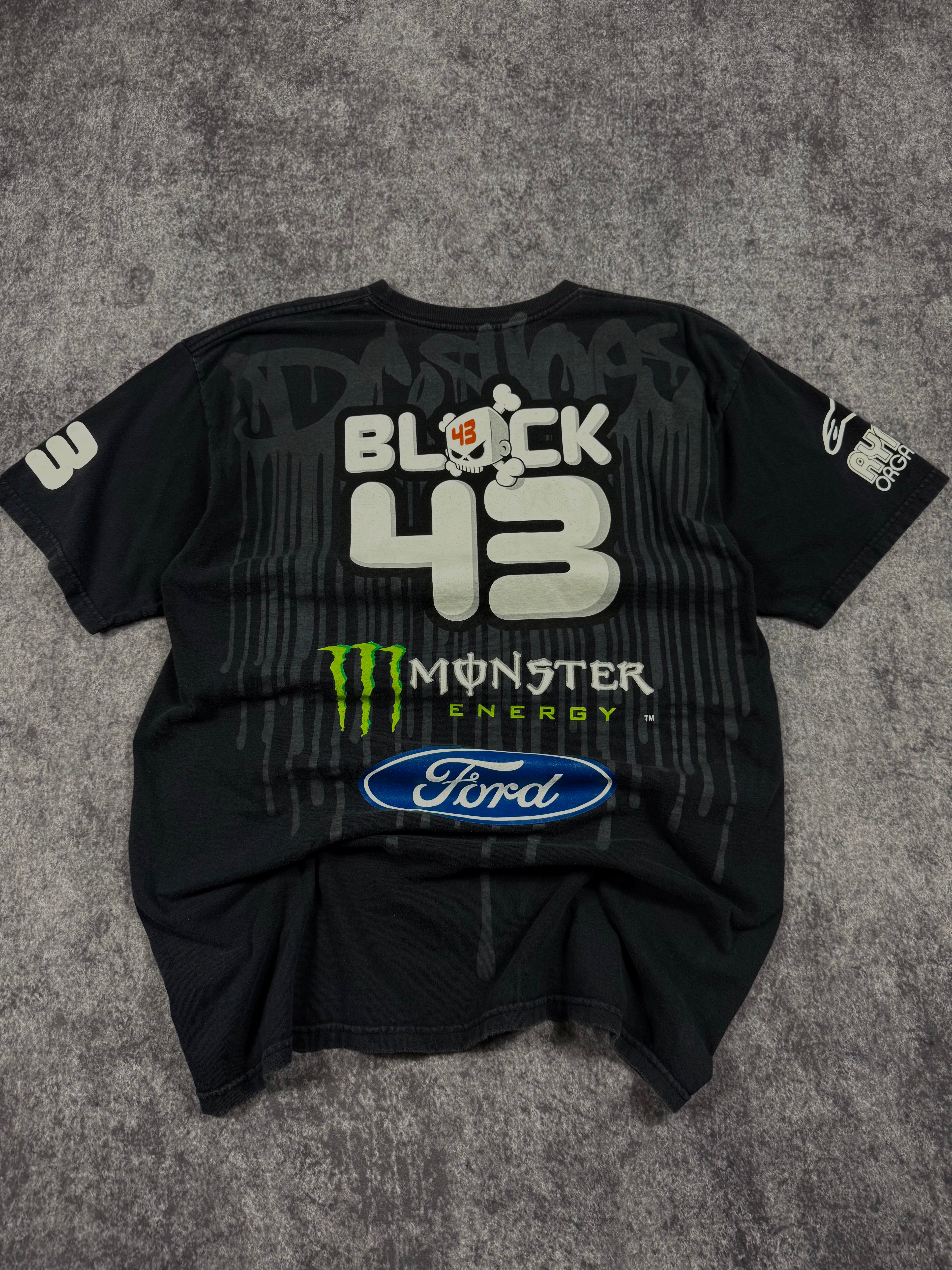 (rare) 2000s dc shoes x monster energy x ken block shirt (M)