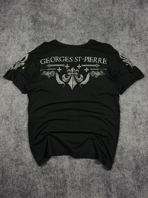 (rare) 2000s affliction x george’s st pierre shirt (L)