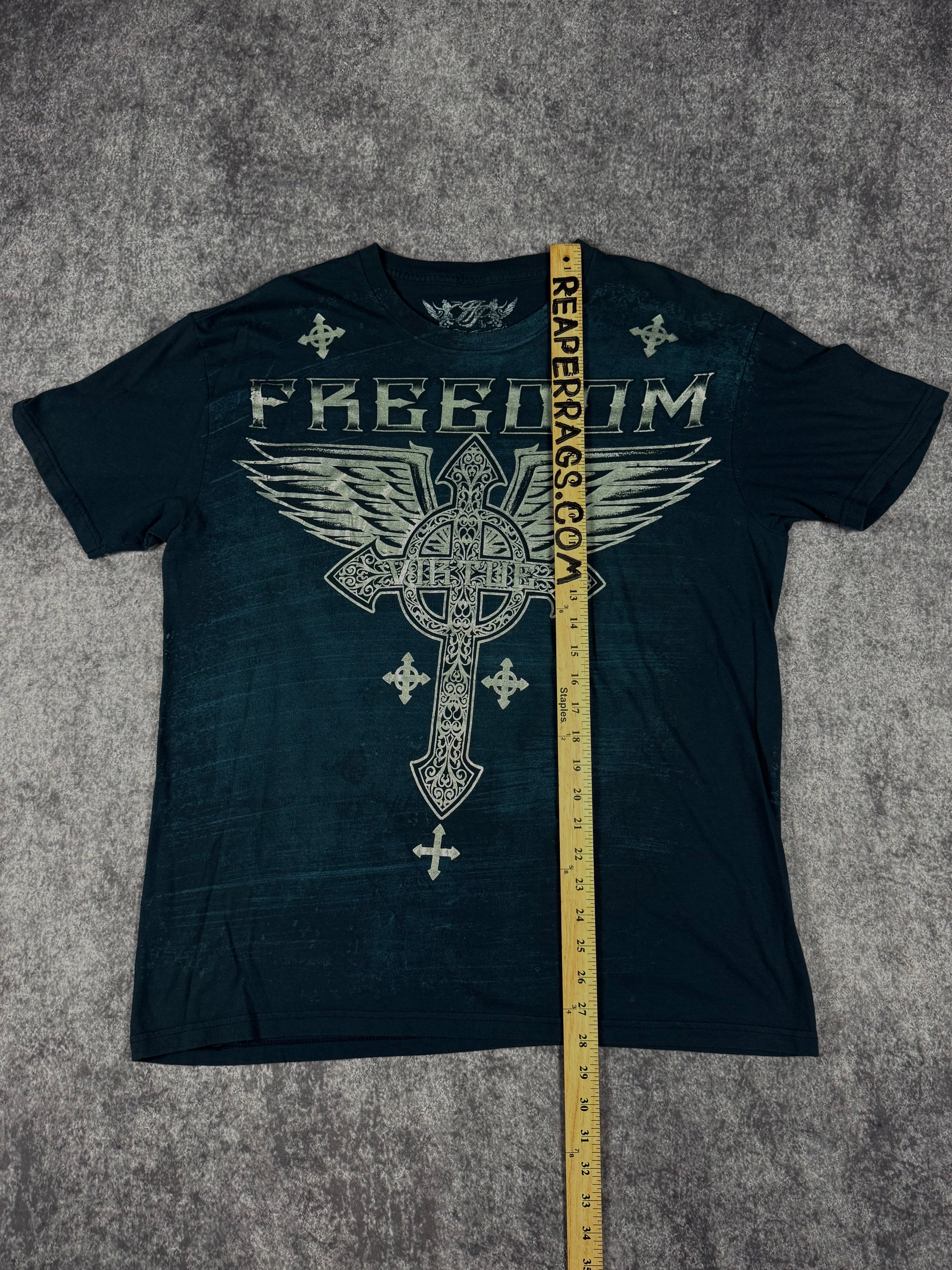 2000s winged chrome shirt (L)
