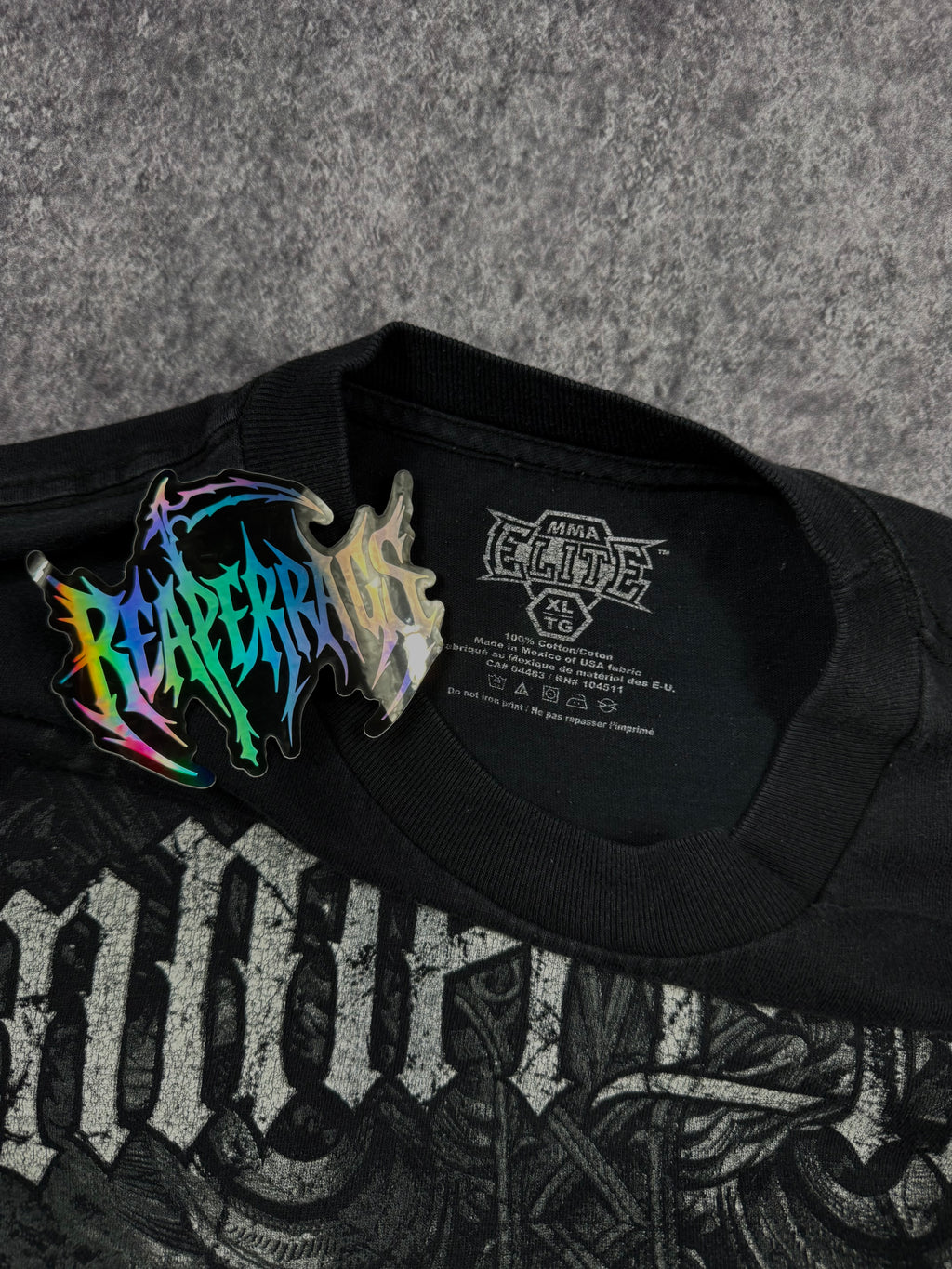 (rare) 2000s mma elite shirt (XL)