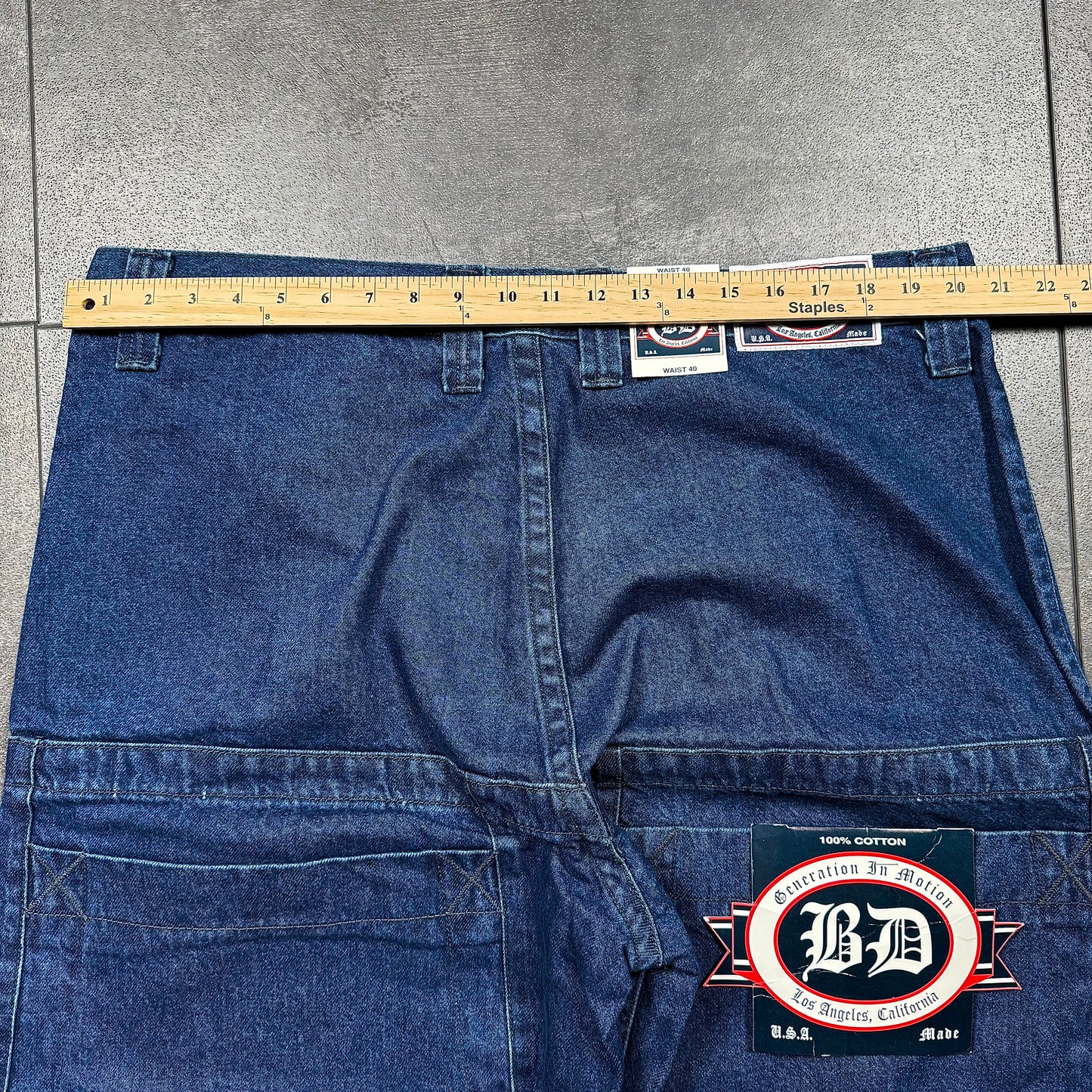 Y2K JNCO Style BD County Baggy Wide Leg Jeans (40x32)