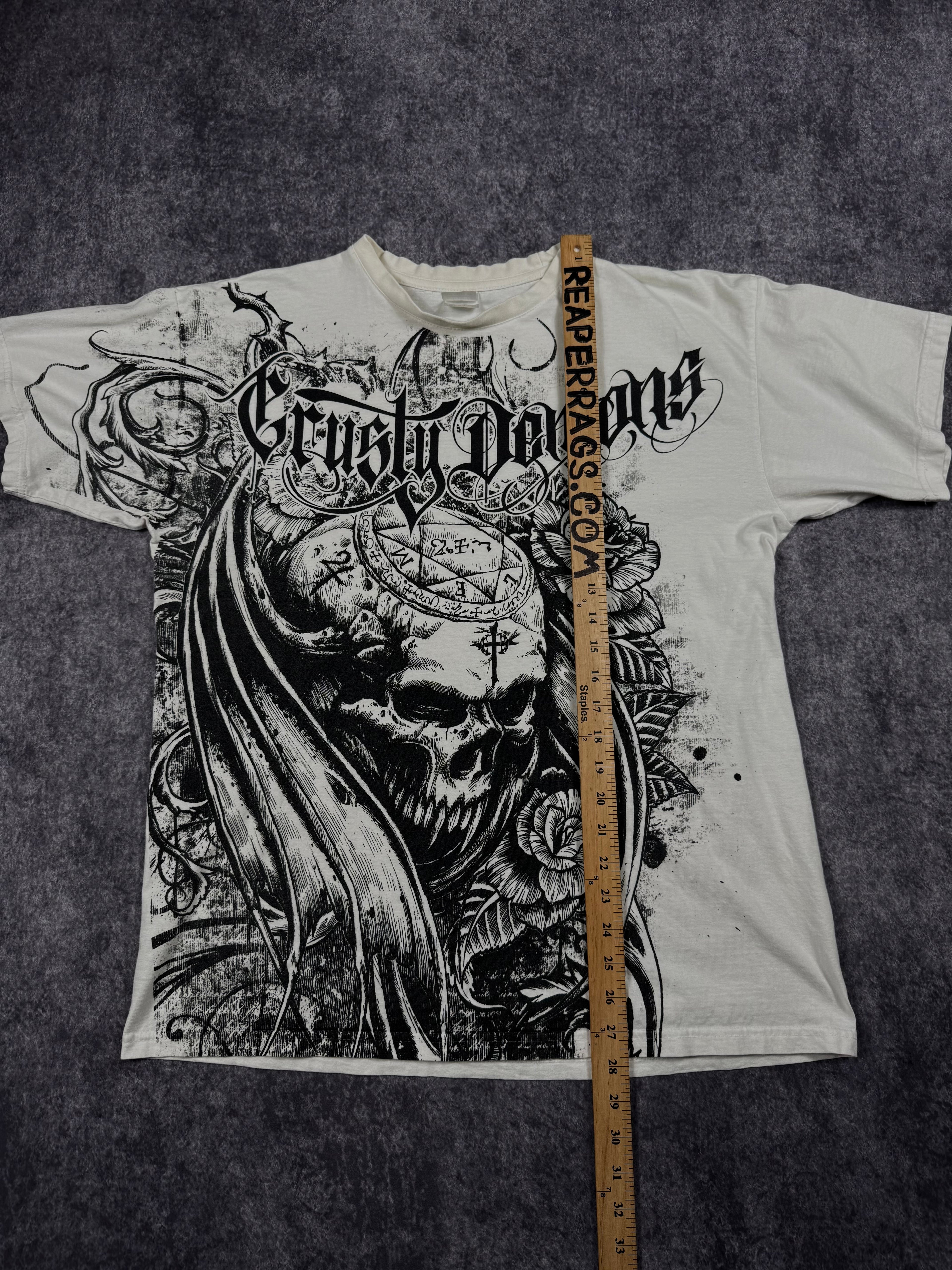 2000s winged skull shirt (L)