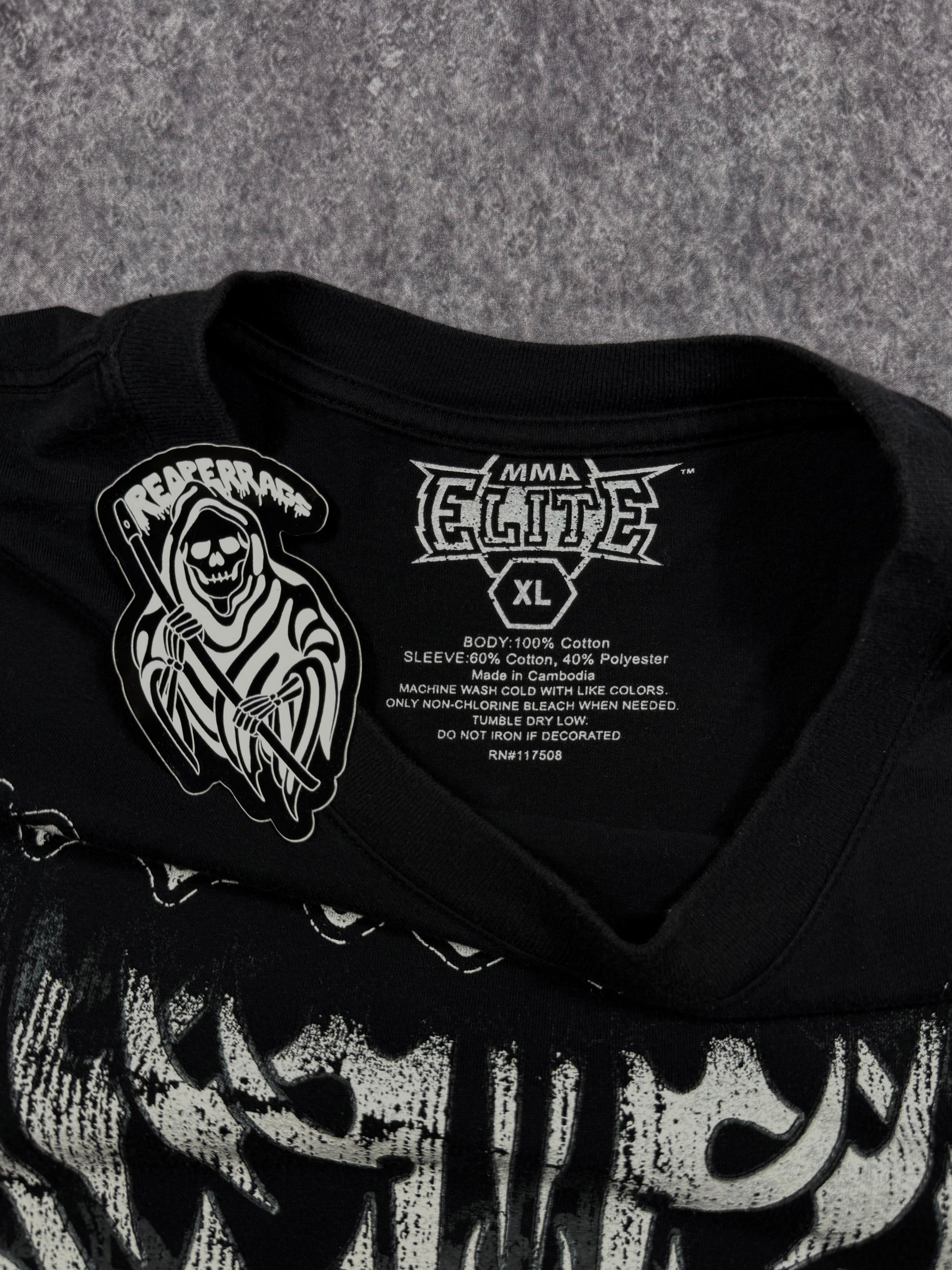(rare) 2000s mma elite shirt (XL)