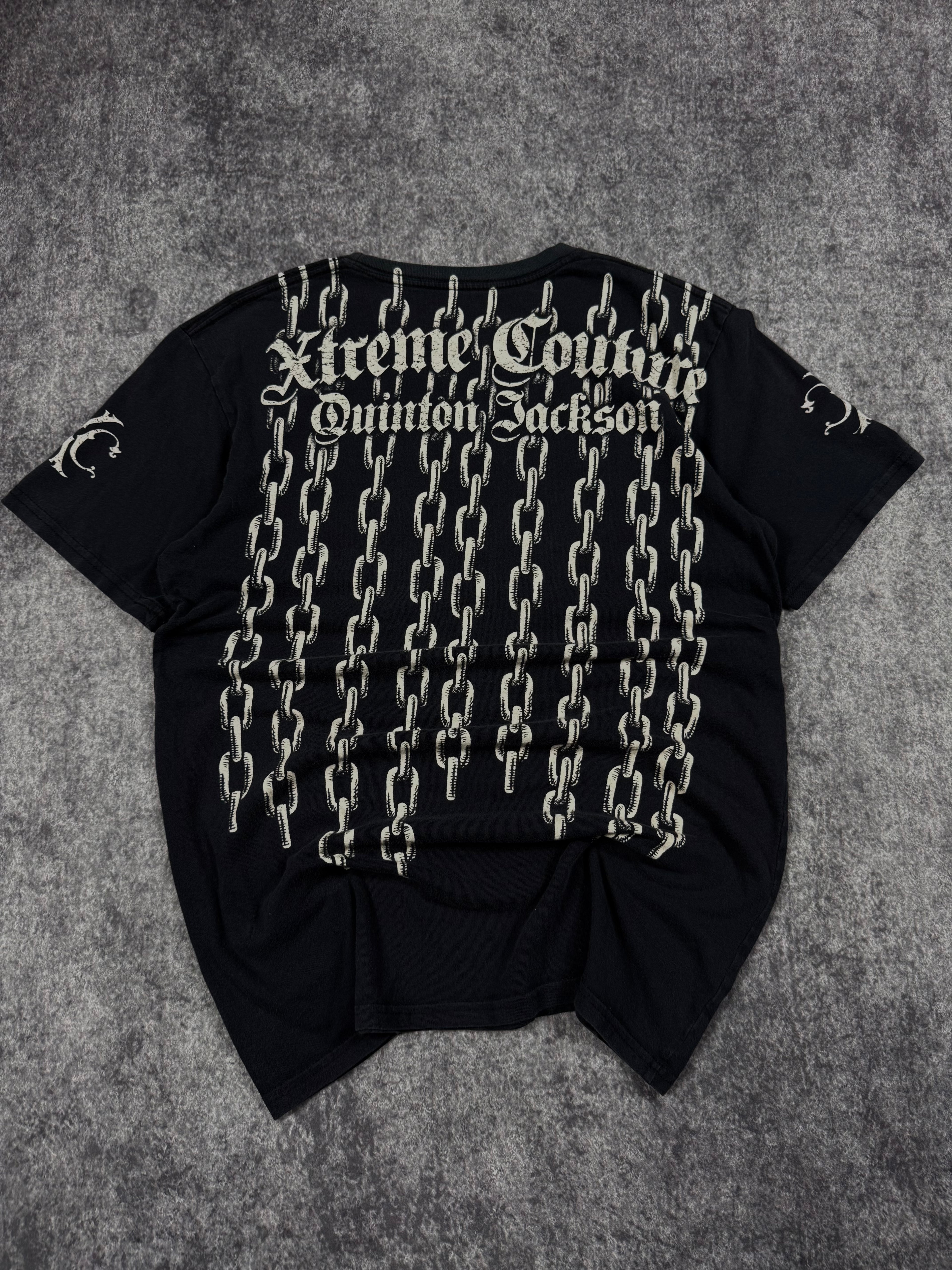 (rare) 2000s xtreme couture x quintin jackson shirt (M)