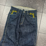 2000s Meltdown Embroidered Jeans (32x30)