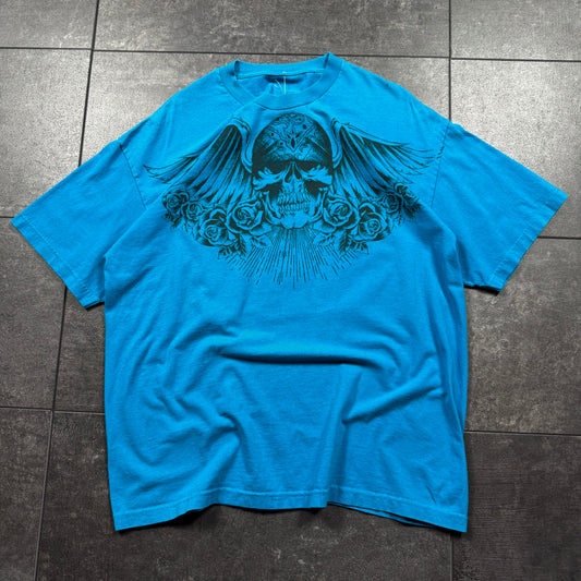 Y2K Grunge Skull Tshirt (L)