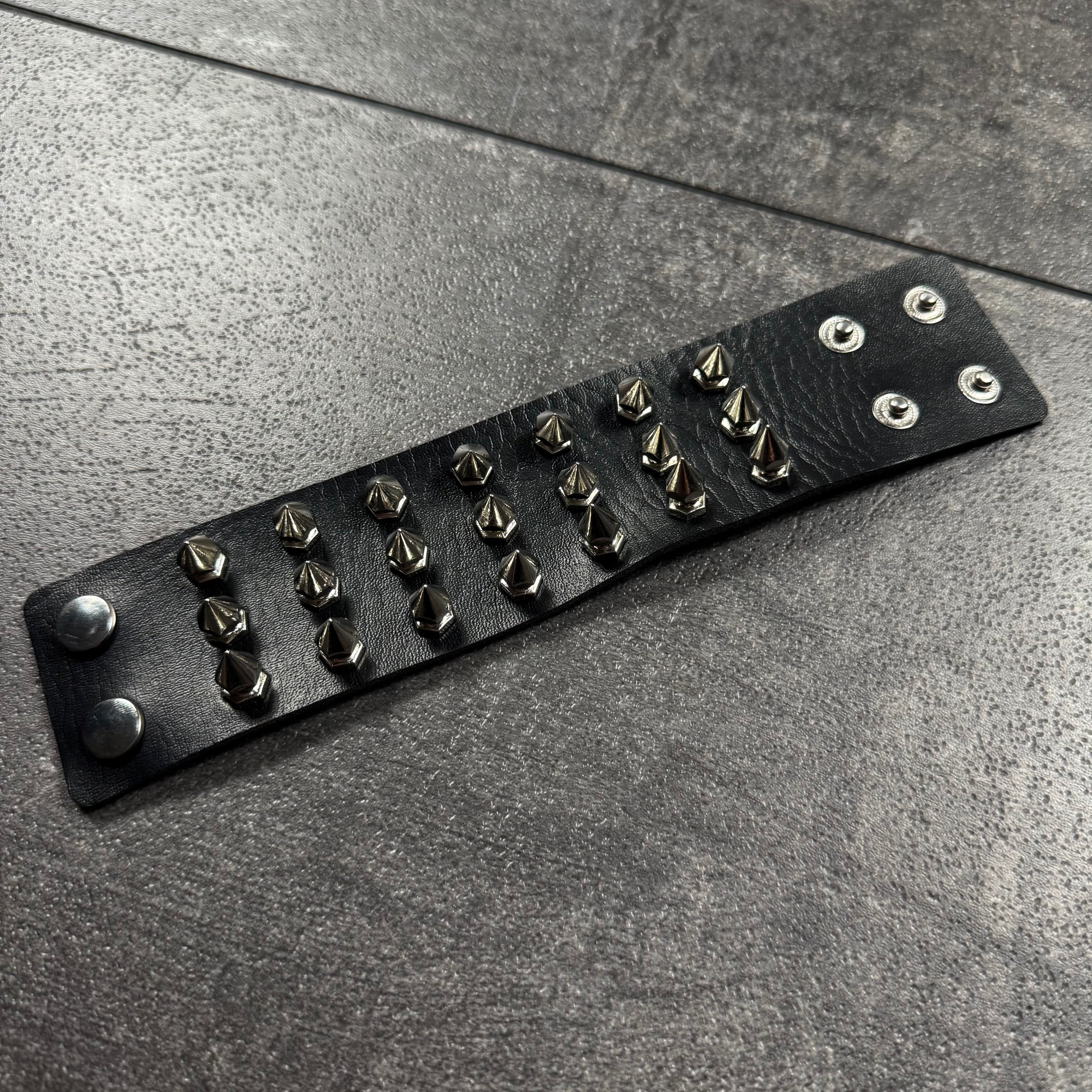 Triple Row Spike Bracelet