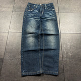 (rare) 2000s Southpole Embroidered Black Tab Jeans (28x26)