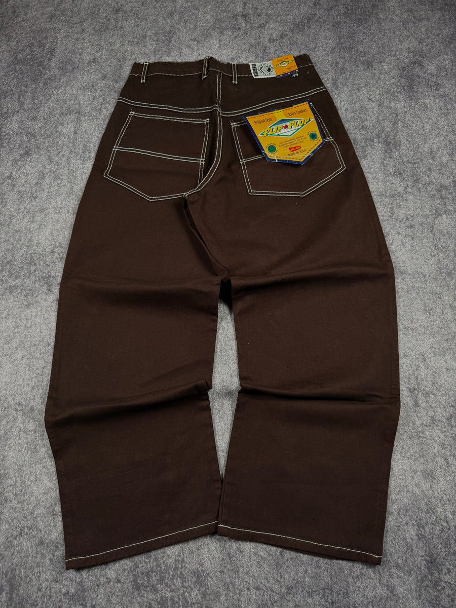 (rare) deadstock 2000s flip flop jeans (34x32)