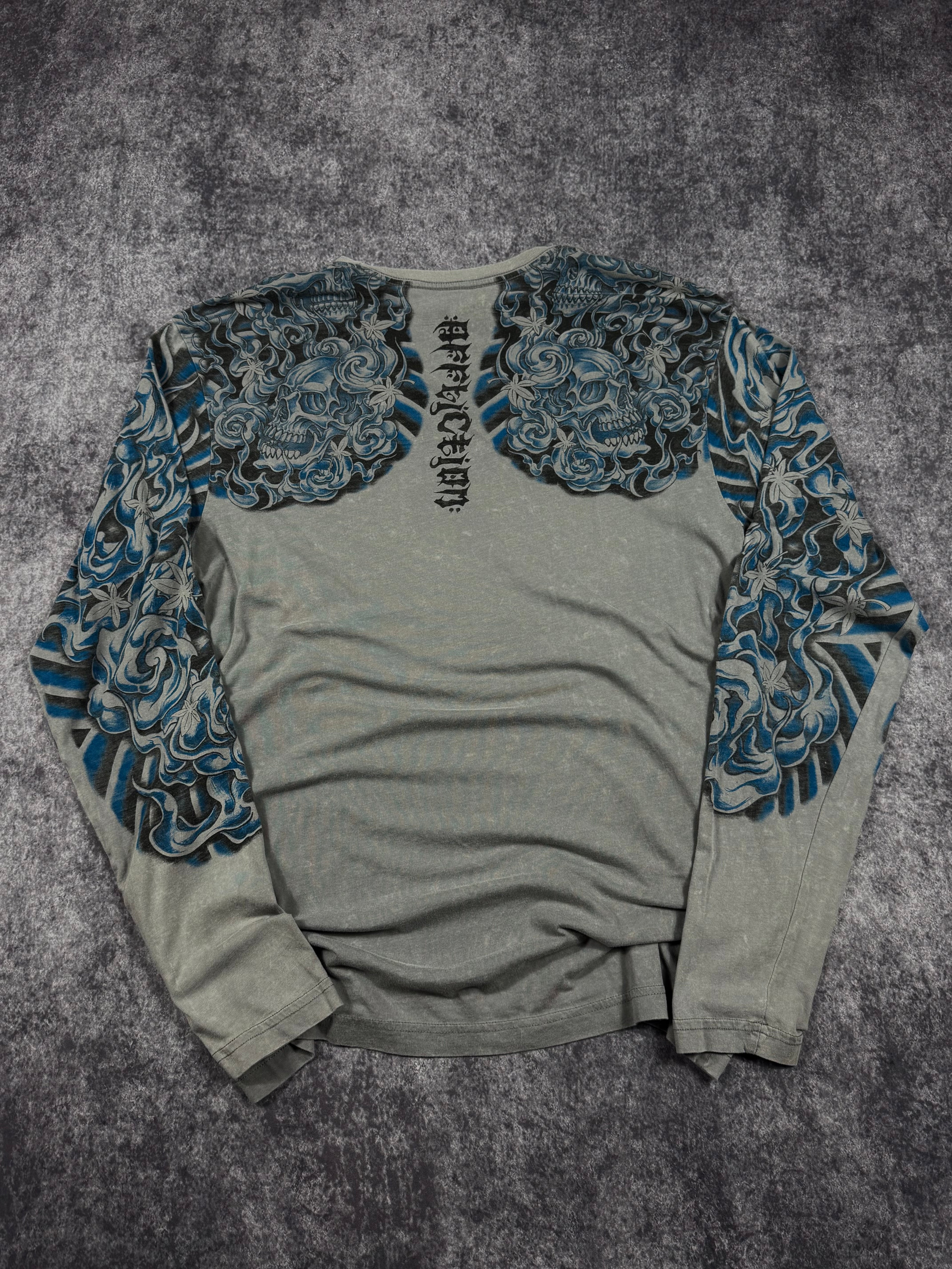 (rare) 2000s affliction long sleeve shirt (XL)