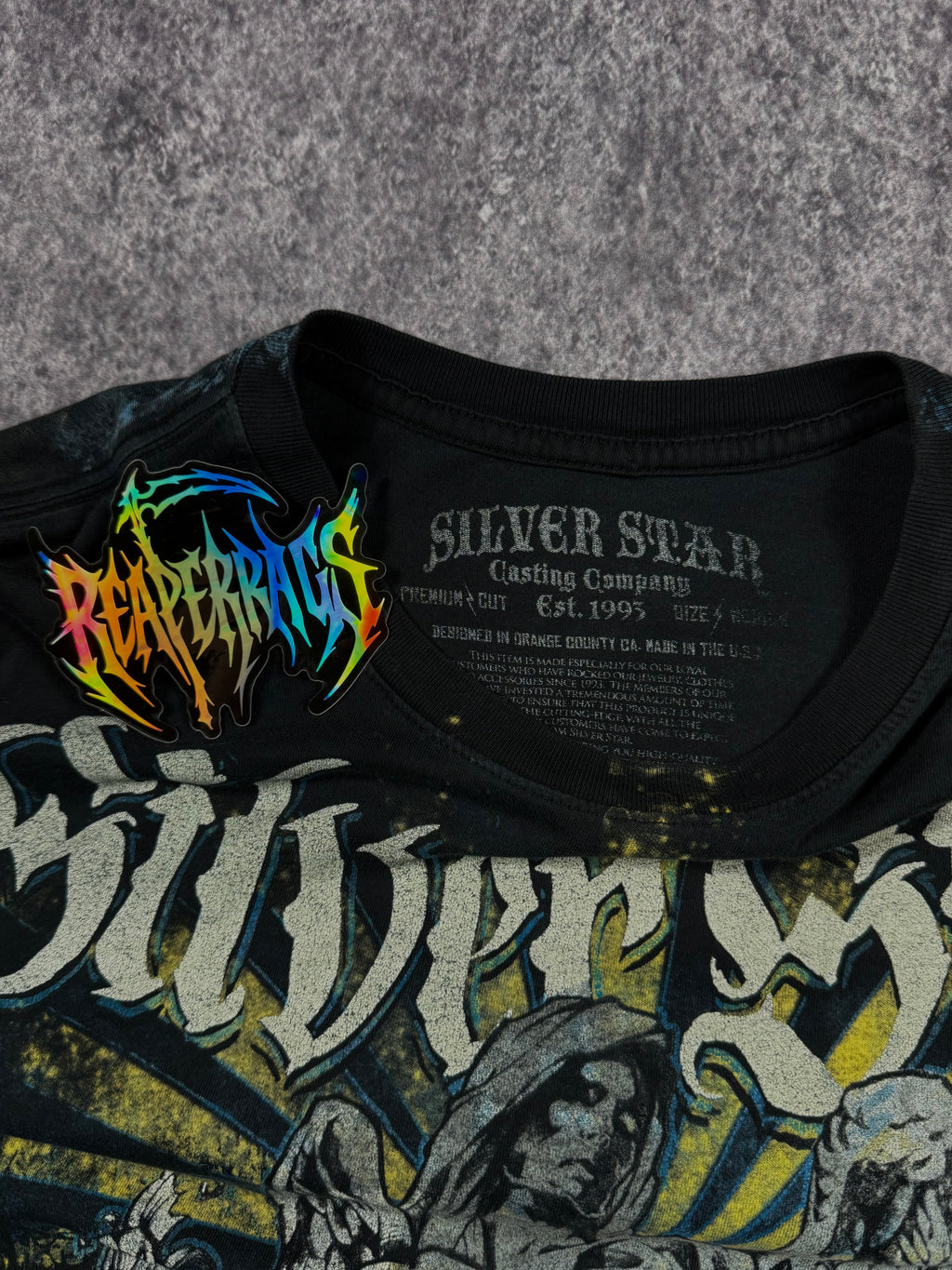 2000s silver star shirt (S)