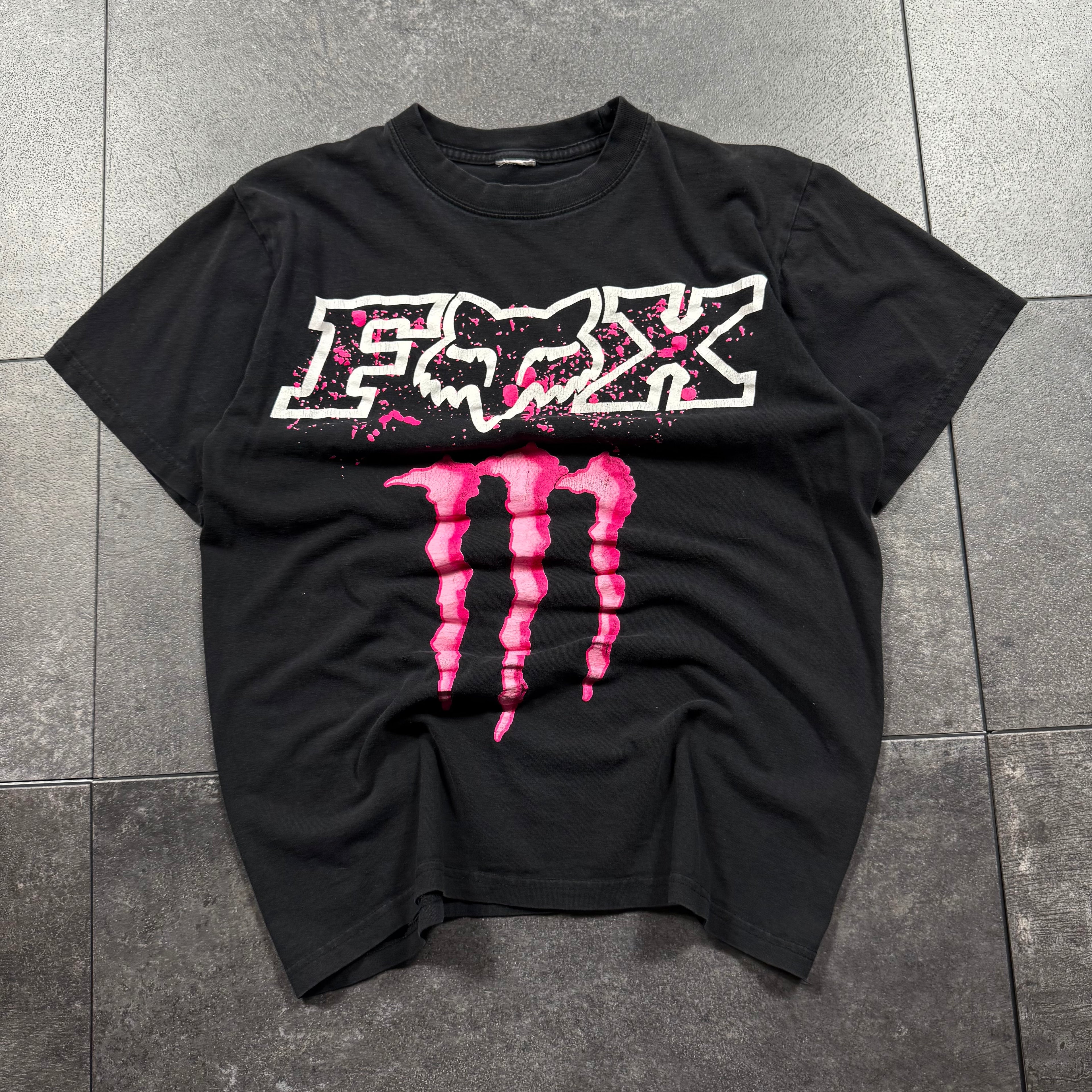 (rare) 2000s Monster Energy x Fox Racing Shirt (S)
