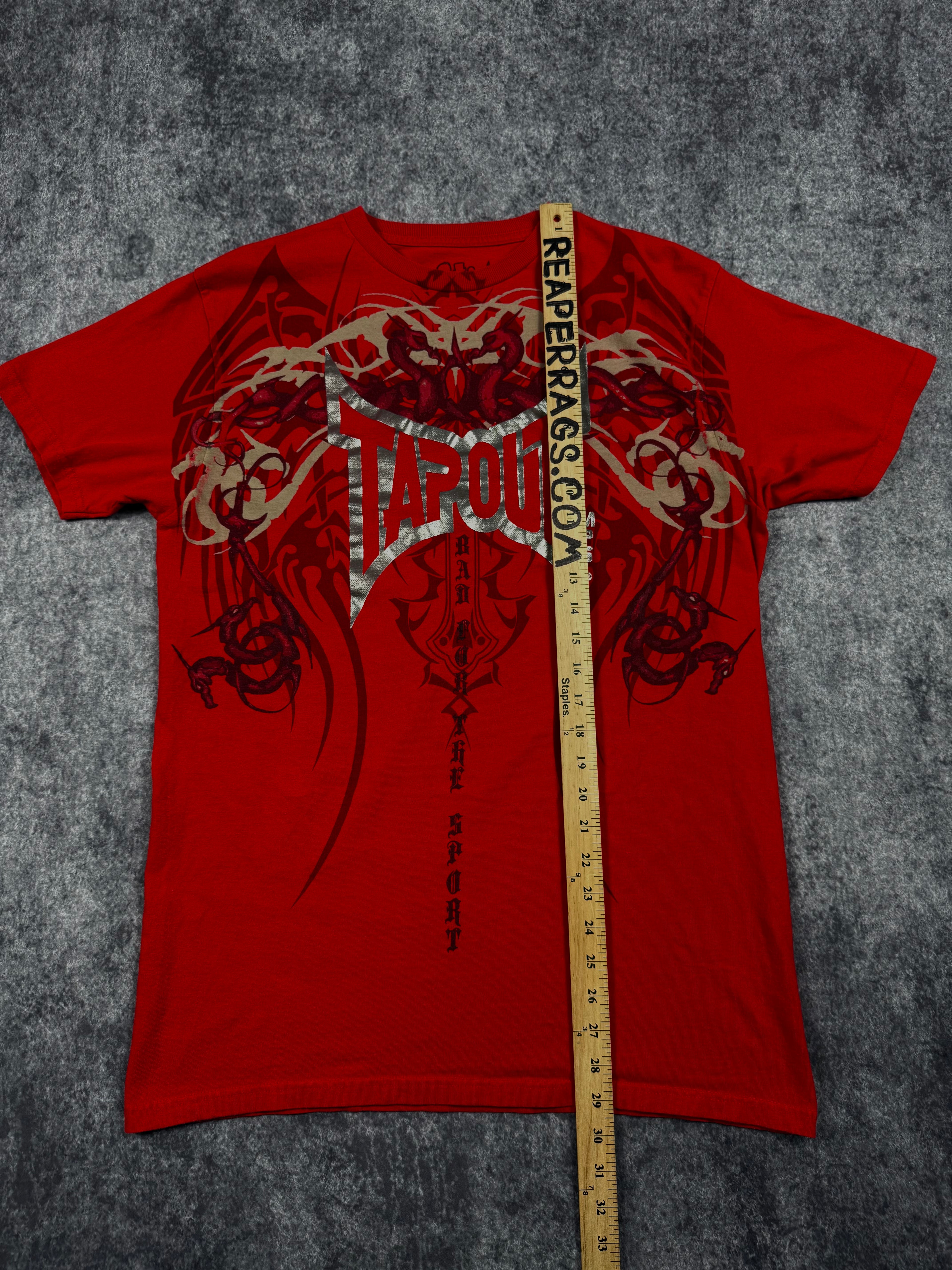 (rare) 2000s tapout chrome shirt (M)