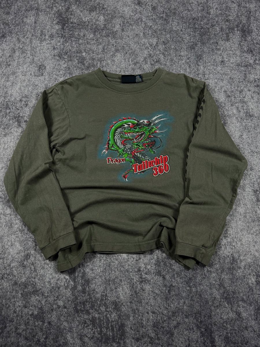 2000s dragon tailwhip long sleeve shirt (S)