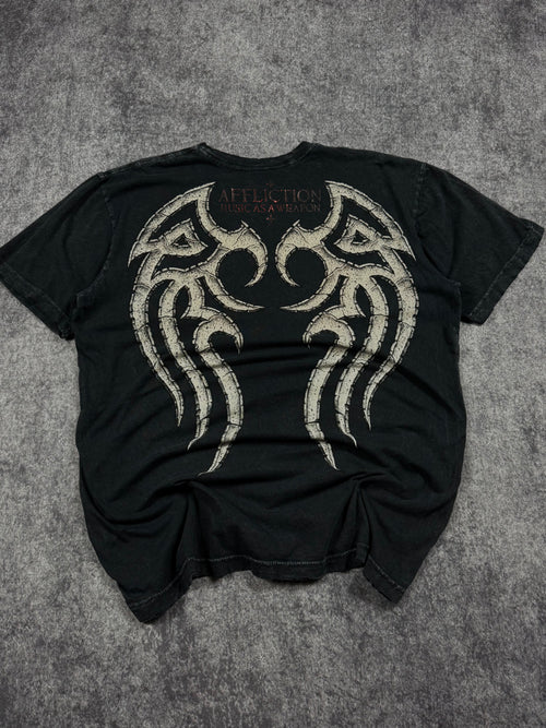 (rare) 2000s affliction chrome shirt (XL)