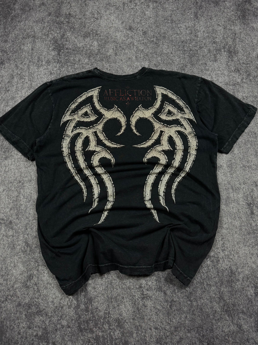 (rare) 2000s affliction chrome shirt (XL)