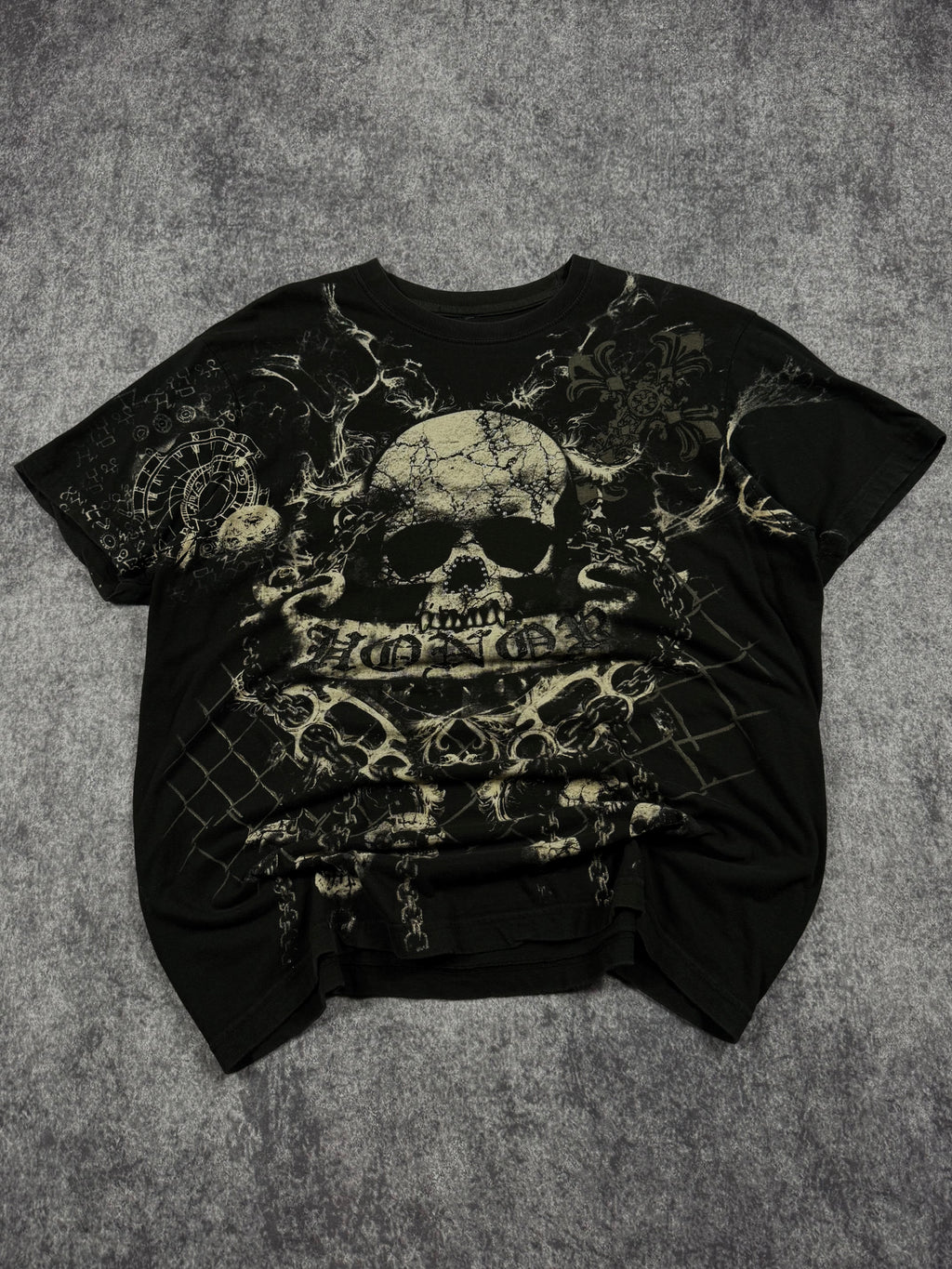 (rare) 2000s xzavier rhinestone shirt (L)