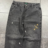 2000s Pistol Embroidered Jeans (30x29)