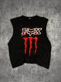 (RARE) 2000s MONSTER ENERGY x FOX RACING CUTOFF (L)