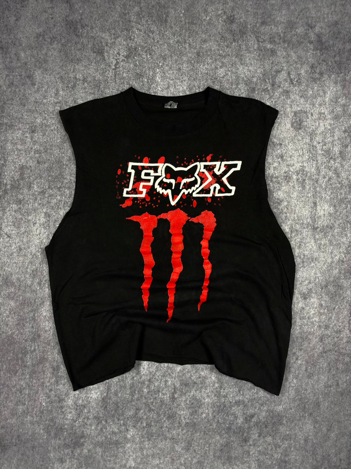 (RARE) 2000s MONSTER ENERGY x FOX RACING CUTOFF (L)