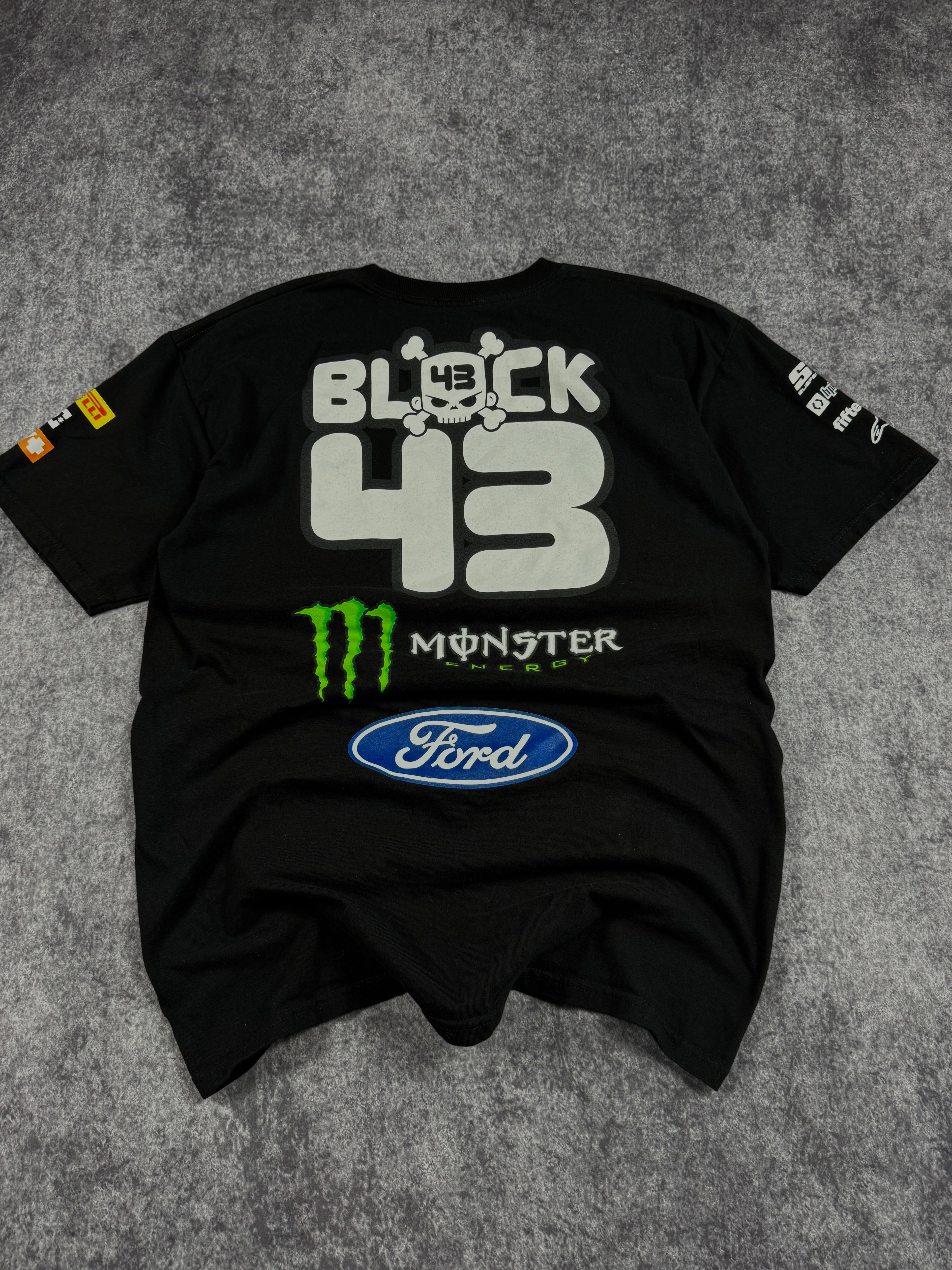 (rare) 2000s hoonigan x monster energy x ken block shirt (M)