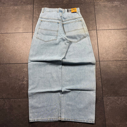 Y2K Deadstock JNCO Style Flip Flop Baggy Wide Leg Jeans (30x30)