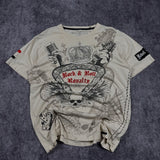 2000s rebel spirit rhinestone shirt (L)
