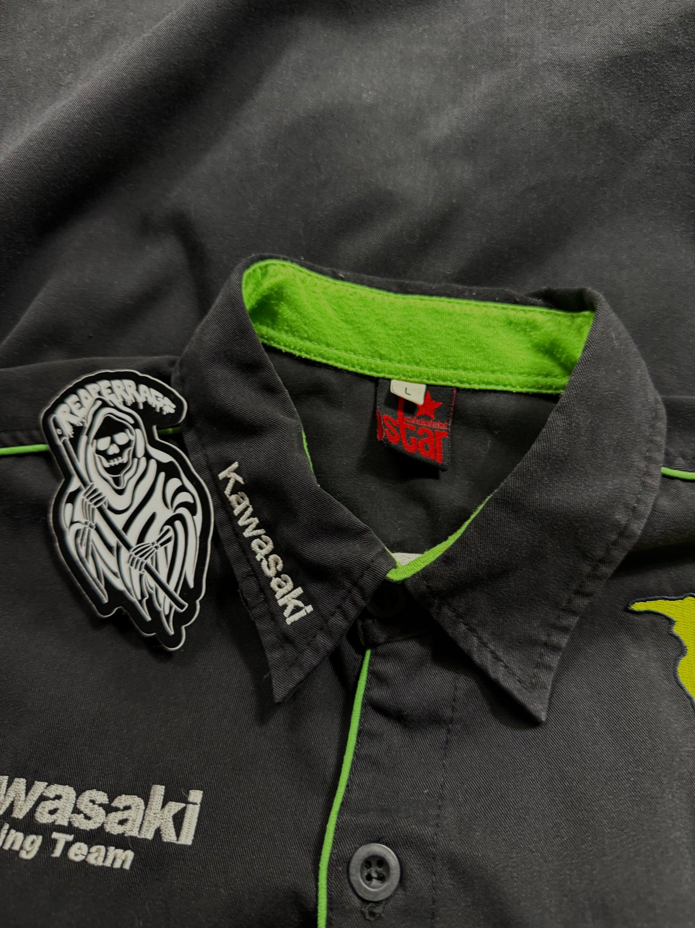 (rare) 2000s kawasaki x monster energy shirt