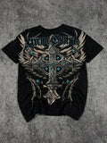 (rare) 2000s xtreme couture chrome shirt (S)