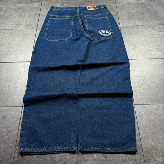 Y2K JNCO Style BD County Baggy Wide Leg Jeans (34x31)