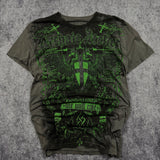 (rare) 2000s archaic x affliction shirt (S)