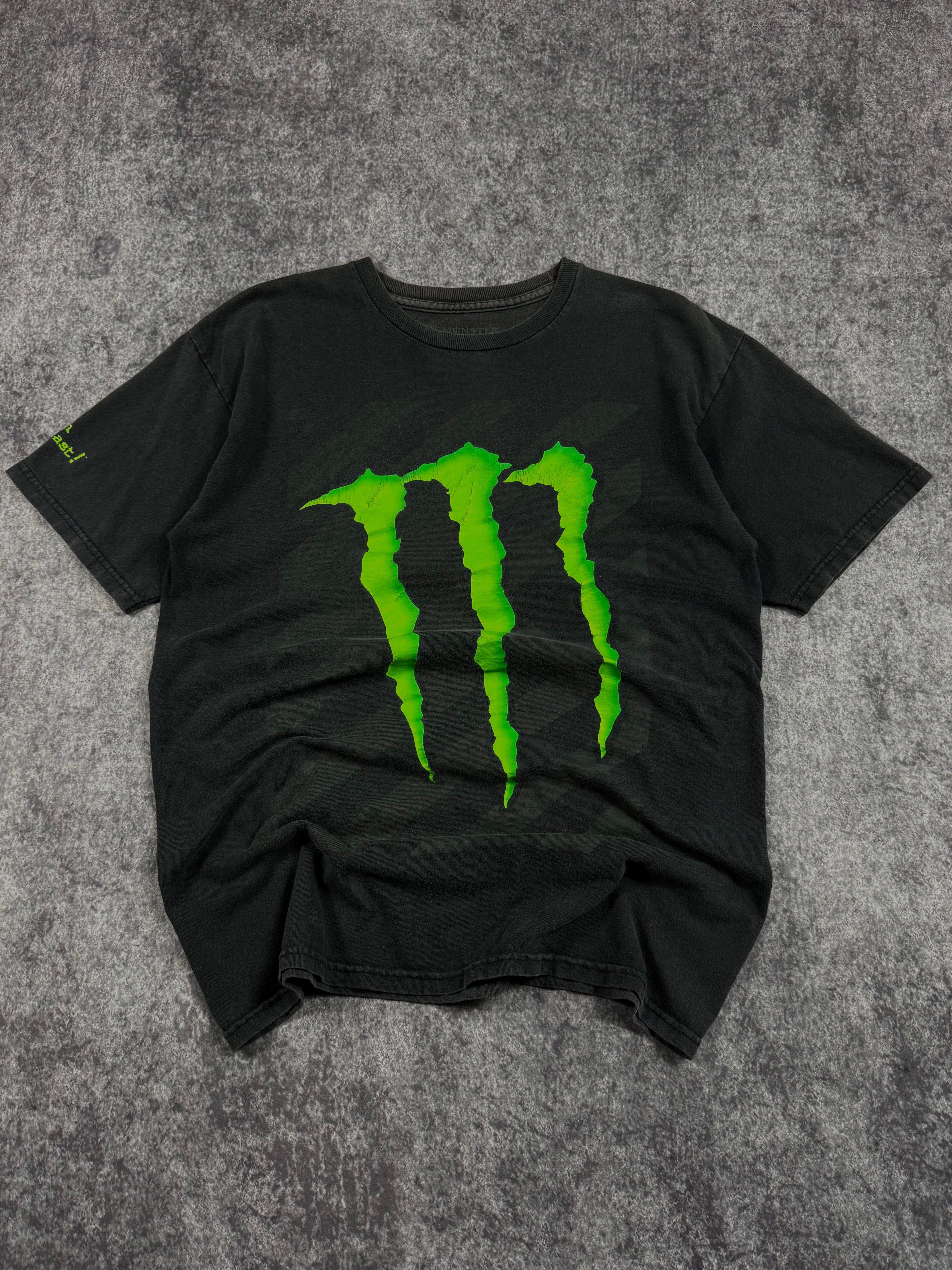 (rare) 2000s monster energy shirt (S)