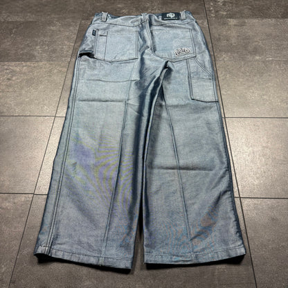 Y2K JNCO Style Southpole Reflective Baggy Jeans (36x31)