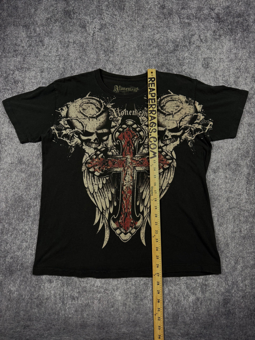 (rare) 2000s atonement chrome shirt (L)