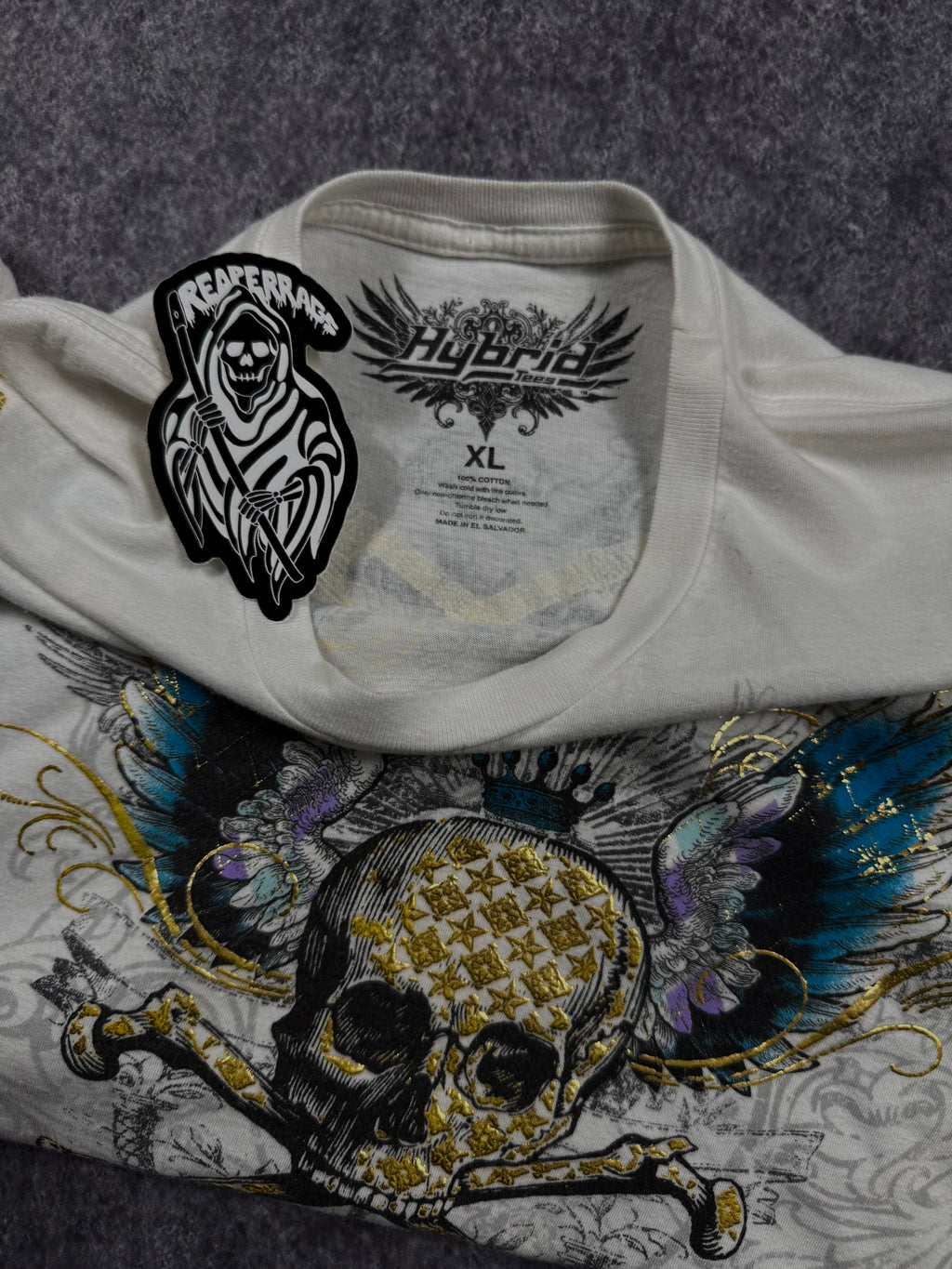2000s hybrid chrome shirt (L)