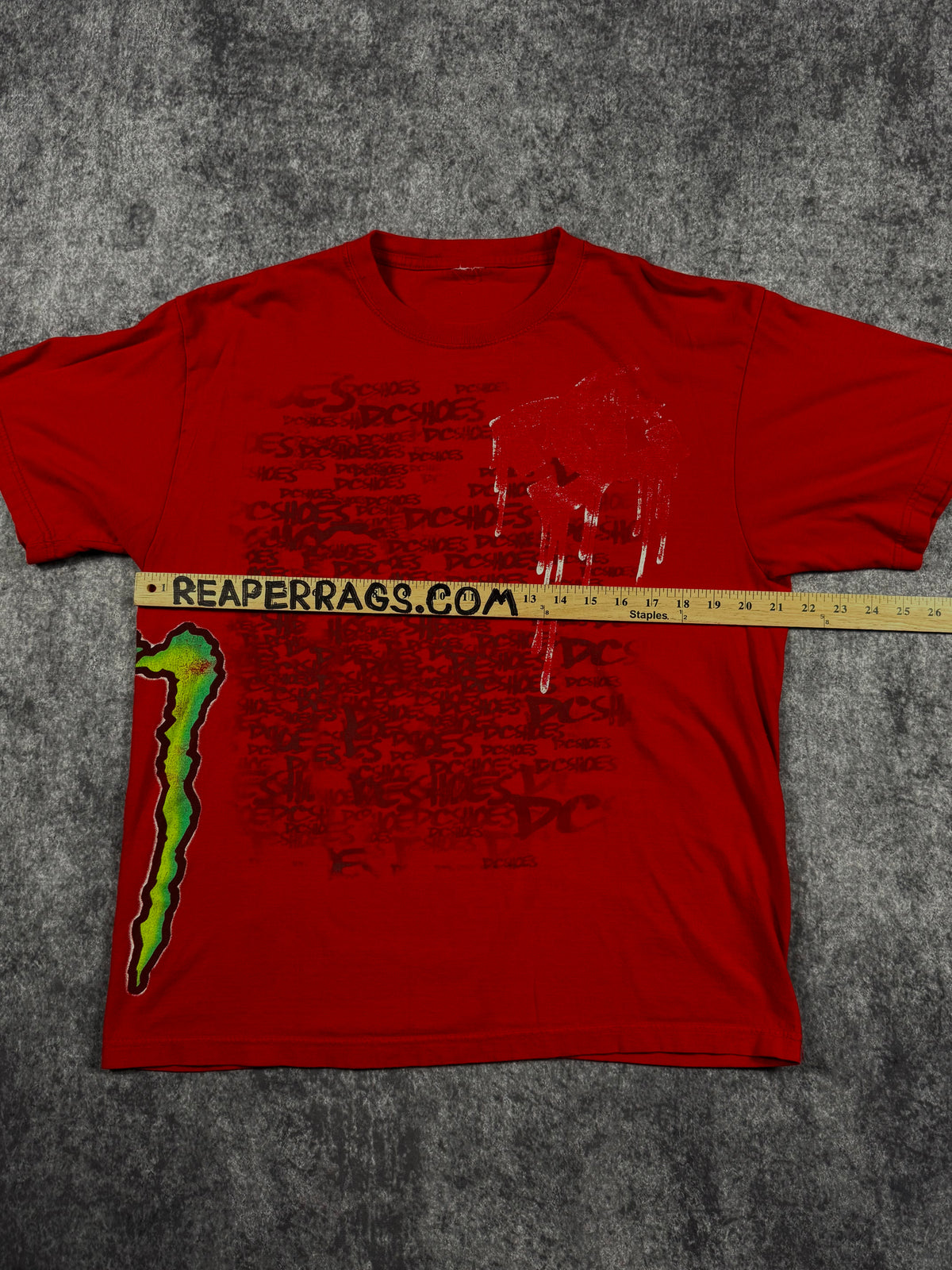 (rare) 2000s monster energy x dc shoes shirt (L)