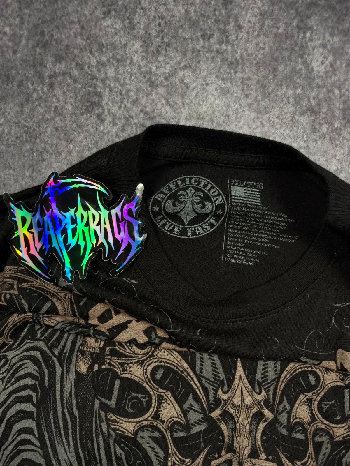 (RARE) 2000S AFFLICTION SHIRT (XL)