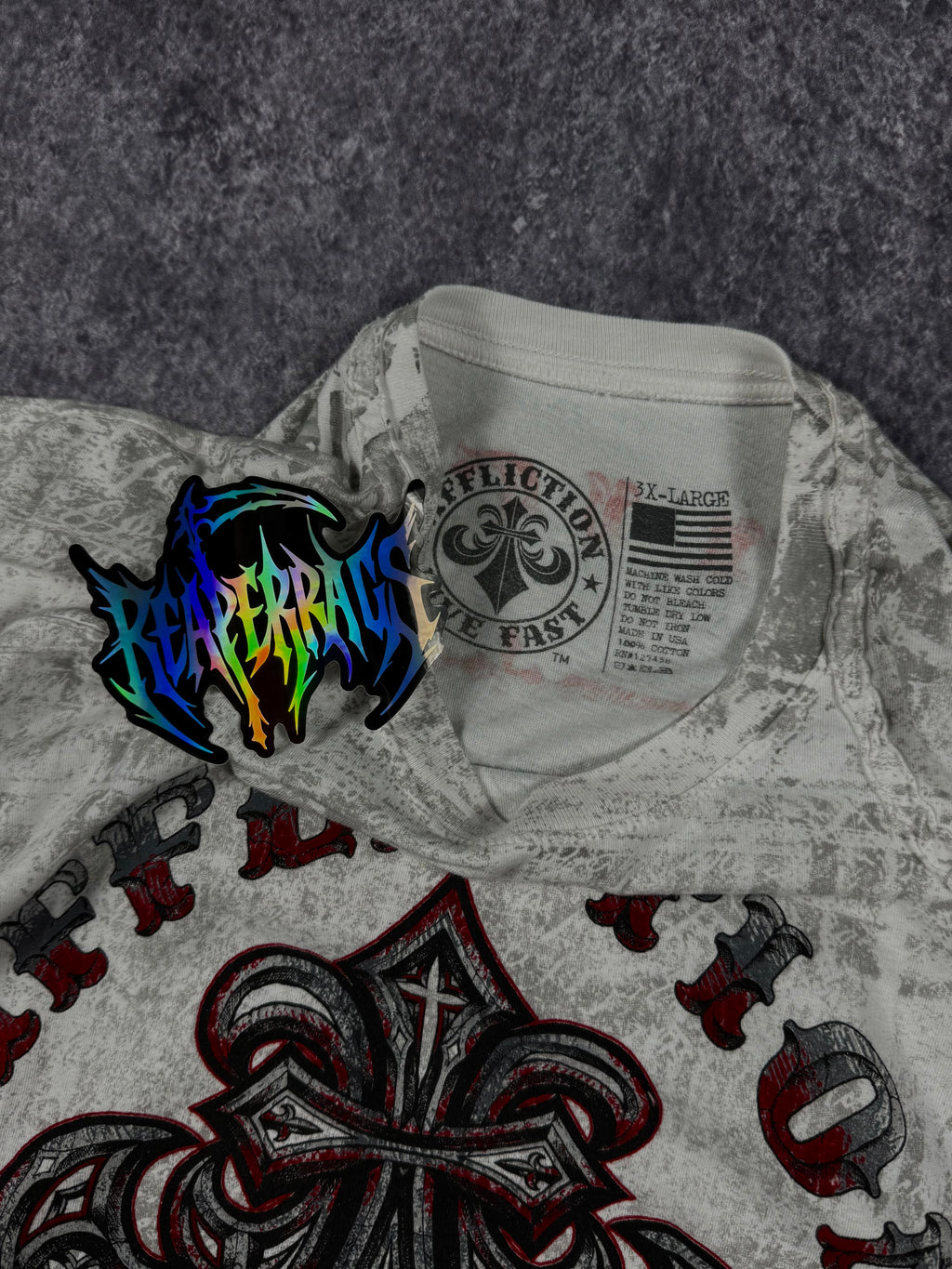 (rare) 2000s affliction shirt (XXL)