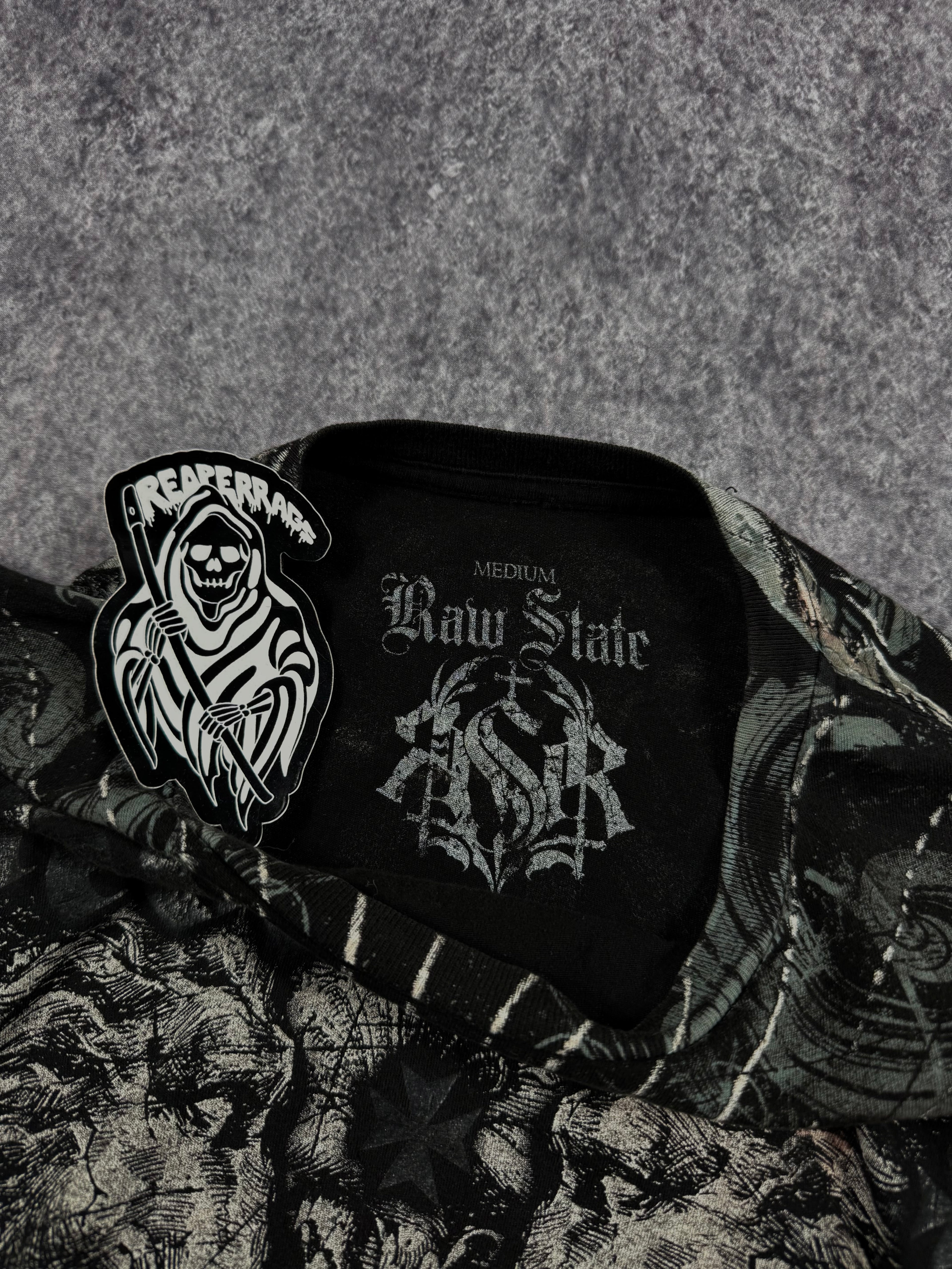 (rare) 2000s raw state shirt (S)