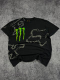 (rare) 2000s monster energy x fox racing shirt (L)