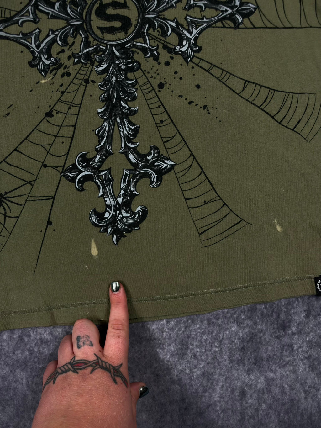 (RARE) 2000s SINISTER SHIRT (L)