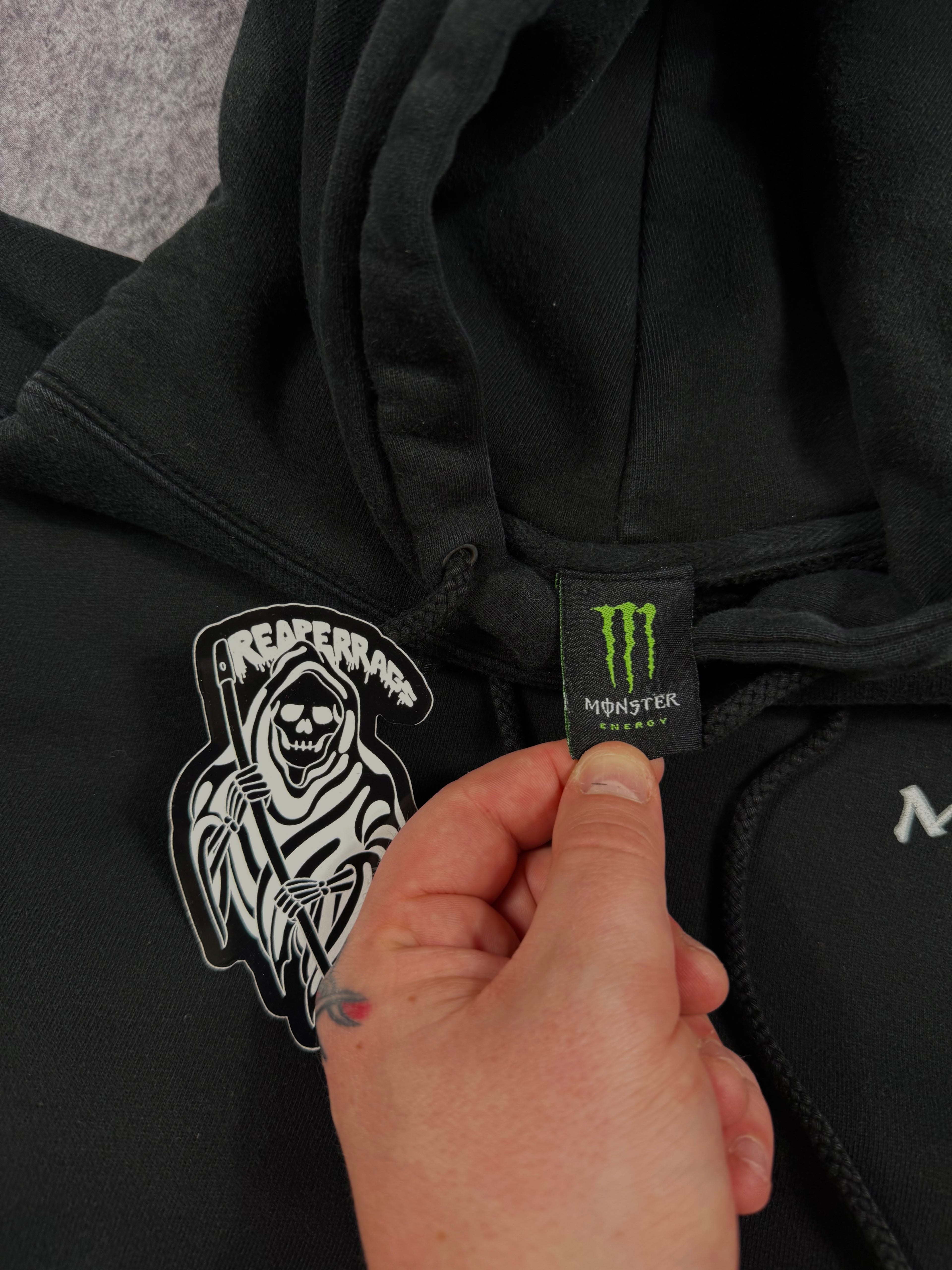 (rare) 2000s monster energy hoodie (XL)