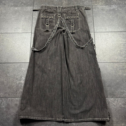 Deadstock Y2K Grunge Tripp NYC Strap Jeans (34x32)